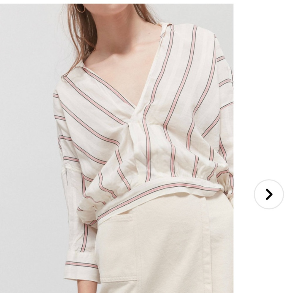 UO Lennox Surplice Crop Blouse